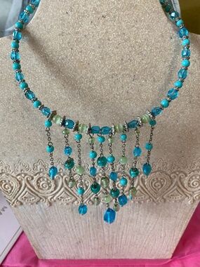 VTG Spring Summer Fashion Choker Necklace & Earrings